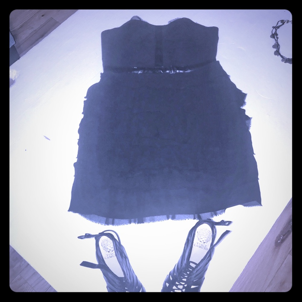 Mini Strapless Chiffon dress 👗